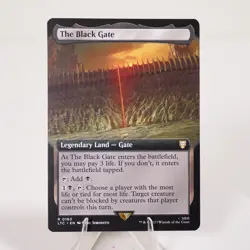 The Black Gate Extended Art 160 Commander LoTR MTG NM Regular See Video - Image 1