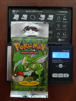 Pokemon Jungle Booster Pack Scyther Art 1999 WOTC Sealed 20.74g Light Pack 742818061384 - Image 1