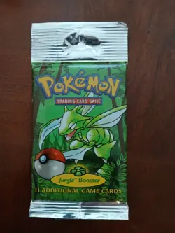 Pokemon Jungle Booster Pack Scyther Art 1999 WOTC Sealed 20.74g Light Pack 742818061384 - Image 2