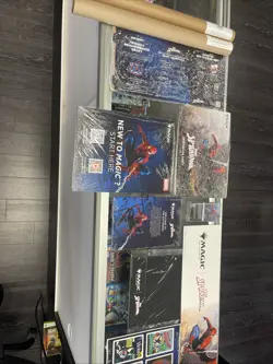 MTG MAGIC THE GATHERING MARVEL SPIDER-MAN PROMO LOT Rare Poster Dealer Promos - Image 1