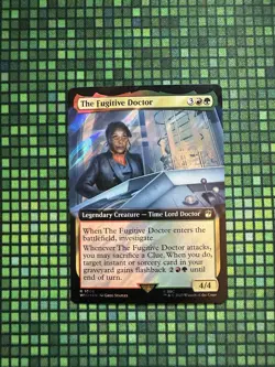 MTG The Fugitive Doctor #1008 Surge Foil Extended Art R UB: Doctor Who (WHO) - Image 1