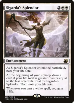 1x Sigarda's Splendor NM Eng MTG - Midnight Hunt - Image 1