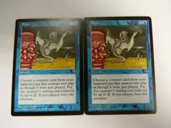 MTG Mirage Flash x2 Blue Rare VG - Excellent Condition - Image 1