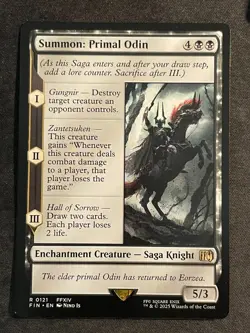 MTG Summon: Primal Odin, NM-Mint, (FIN #0121) Regular - Image 1