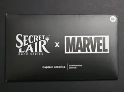 MTG Secret Lair: Marvel: Captain America (Rainbow Foil Edition) (Sealed) - Image 1
