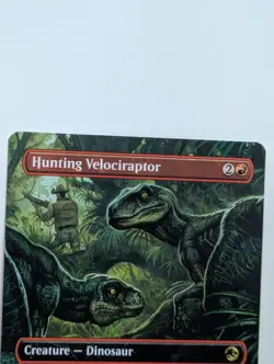 Hunting Velociraptor (Borderless) Jurassic World Collection MTG - Image 2