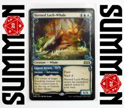MTG Horned Loch-Whale | Wilds of Eldraine | Showcase Regular Rare | Mint - Image 1