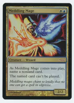 1x Meddling Mage - Foil DCI Judge Promo - MTG Magic the Gathering - NM - Image 1