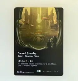 MTG: Sacred Foundry (Borderless) (Galaxy Foil) Edge of Eternities Foil NM - Image 1