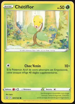 Carte Pokemon Chetiflor 001/163 Styles de Combat Francais - Image 1
