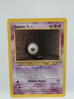 Pokemon TCG Unown [Q] Neo Destiny 59/105 Regular Non Holo Uncommon - LP+ - Image 1