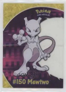 Mewtwo Topps Chrome Pokemon TV Animation Edition Clear Chase Cards #PC5 2000 - Image 1