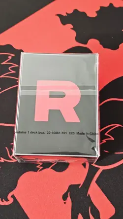 X1 Pokemon Team Rocket's Moltres Playmat, deck Box, coin, Markers & dice - Image 3