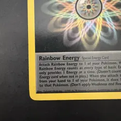Pokemon Vintage 1st Edition Team Rocket Rainbow Energy Non Holo Rare - Image 5