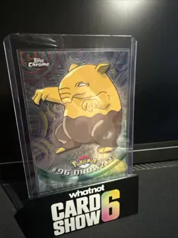 Chrome Topps Pokemon 96 Drowzee NM - Image 1