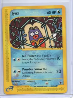 Pokemon Expedition Jynx #083/165 Uncommon Vintage E-Reader - Image 1