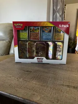 Pokemon TCG Scarlet & Violet 151 Mini Tins Costco Bundle, 5 Pack - Sealed Box! - Image 1