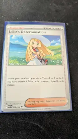 1x Lillie's Determination (#119/132) NM Eng Pokemon - ME01: Mega Evolution - Image 1