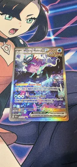 Pokemon TCG Walking Wake EX 205/162 SV05: Temporal Forces SIR - Image 1