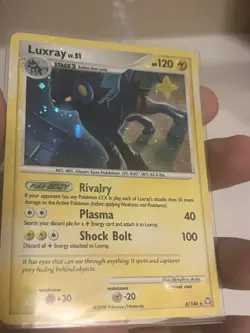 2008 Pokemon Diamond Pearl Legends Awakened Luxray Cosmo Holo 8/146 LP - Image 5