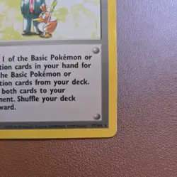 Pokemon TCG Pokemon Trader Base Set 77/102 Regular Rare MP. - Image 4
