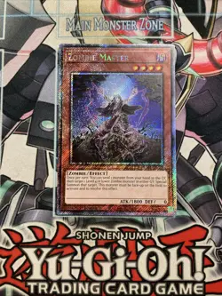 Zombie Master Platinum Secret Rare RA03-EN185 Yugioh - Image 1