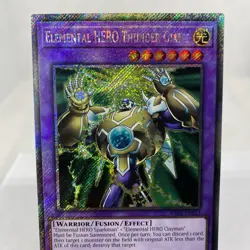 Yugioh Elemental HERO Thunder Giant RA03-EN153 1. ED Platinum Secret Rare NM - Image 2