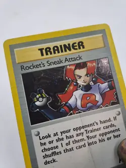 Pokemon Rocket's Sneak Attack Trainer Card Holo Vintage T2348 D1 - Image 3