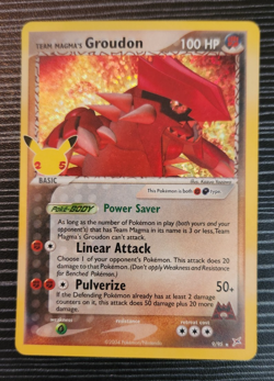 Pokemon- Team Magma's Groudon 9/95- Holo Card- Celebrations: Classic Collection - Image 1