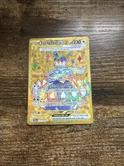 Pokemon Card TCG - Terapagos EX 173/142 - Stellar Crown - Hyper Rare Gold - NM - Image 1