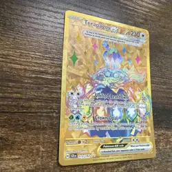 Pokemon Card TCG - Terapagos EX 173/142 - Stellar Crown - Hyper Rare Gold - NM - Image 4
