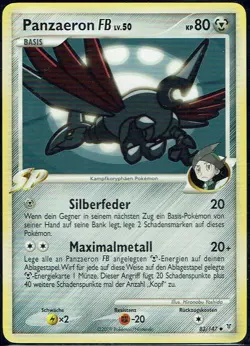 Pokemon Karte Trading Card Game Ultimative Sieger Nr. 83/147 Panzaeron FB - Image 1