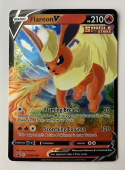 Flareon v SWSH149 Sword & Shield Promo Holo Card NM Condition - Image 1