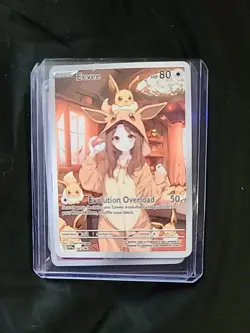 Custom Made Onsie Evvee Pokemon Cards TCG Ultra Rare Full Art. Set Of 9 - Image 4