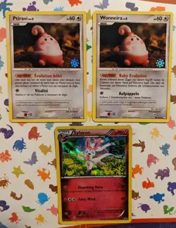 Mini Lot Of 3 Pokemon Cards - Image 1
