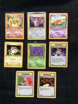 Pokemon Cards: 1st Edition Team Rocket 17 Card Non-Holo Lot - Image 3