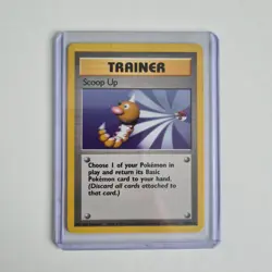 Scoop Up Trainer Card 78/102 Rare Base Set Pokemon Card MP - Image 1