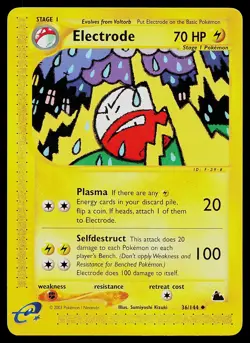 Pokemon Card - Electrode Skyridge 36/144 Uncommon Non Holo - Image 1
