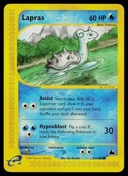 Pokemon Card - Lapras Skyridge 71/144 Common Non Holo - Image 1