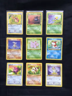 Pokemon Cards: 1st Edition Jungle 16 Card Non-Holo Lot - Image 1