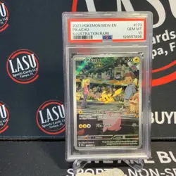 2023 PSA 10 Pokemon EN 151 Pikachu Illustration Rare IR Full Art Card 173/165 - Image 1