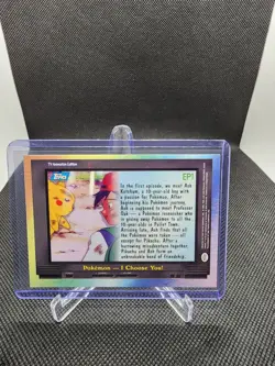 2000 Topps Pokemon TV Animation Edition I CHOOSE YOU! Series 2 #EP1 Episode Card - Image 2