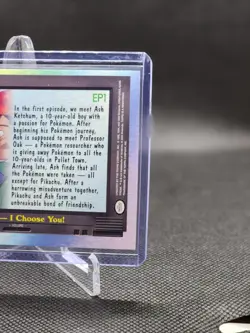 2000 Topps Pokemon TV Animation Edition I CHOOSE YOU! Series 2 #EP1 Episode Card - Image 3