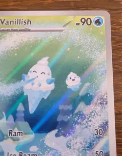 Vanillish 112/086 Illustration Rare Pokemon Card from White Flare Set Near Mint - Image 3