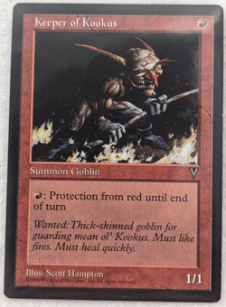 Keeper of Kookus - Visions - Excellent - MTG Magic the Gathering - 1996 - Image 2