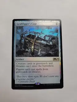 MTG - Grafdigger's Cage _ Core Set 2020 Foil Rare #227 - Image 1