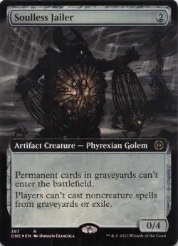 Soulless Jailer (Extended Art) Phyrexia Foil Rare #397 NM MTG - Image 1