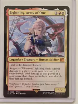 Magic the Gathering: Final Fantasy - Lightning, Army of One - Mythic Non-Foil - Image 1
