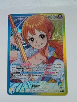 One Piece TCG OP11-041 Nami Leader Alternative Art Card *English* - Image 1