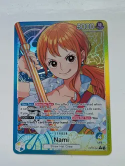 One Piece TCG OP11-041 Nami Leader Alternative Art Card *English* - Image 2